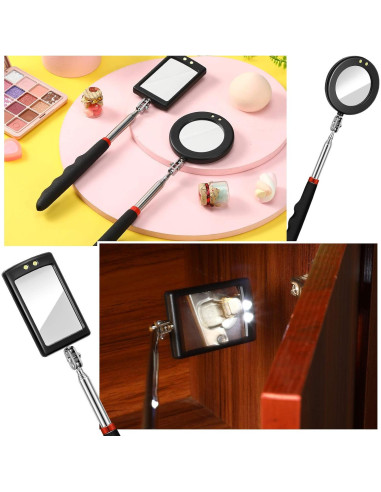 Espejo LED de Inspección Telescópico Tatuo - 2 Piezas