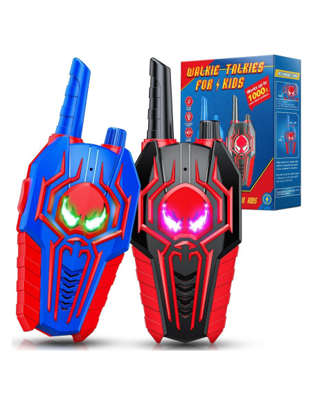 Walkie Talkies para Niños JovialToyz 2 Pack Azul Negro