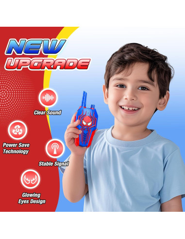 Walkie Talkies para Niños JovialToyz 2 Pack Azul Negro