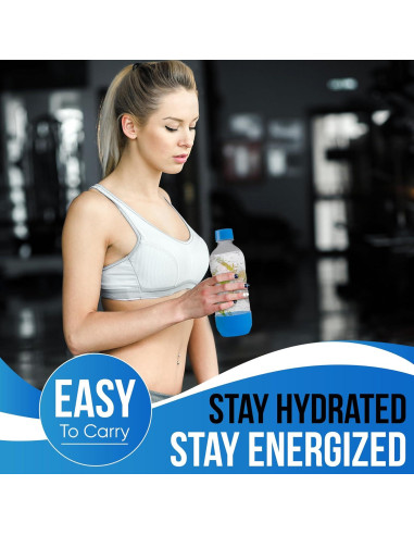 Botellas de Agua Carbonatada MRX Solutions 1L - Paquete de 3