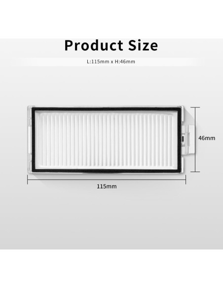 4 Filtros Lavables Rrochio para Aspiradora Robot Roborock Q7 4 Filtros Lavables Rrochio para Aspiradora Robot Roborock Q7
