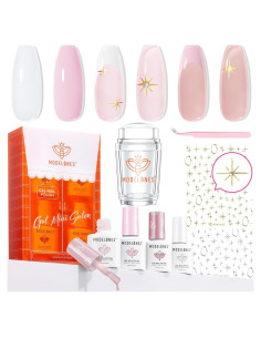 Kit de Esmalte en Gel Modelones French Jelly 4 Colores