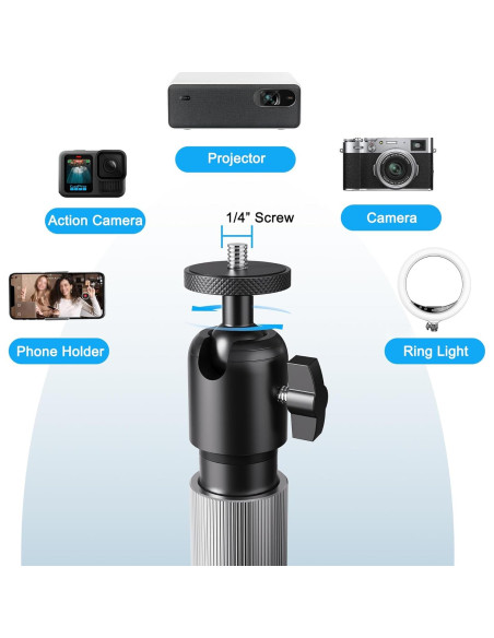Soporte de Proyector de Piso Hocoder Ajustable 83.82-127 cm Soporte de Proyector de Piso Hocoder Ajustable 83.82-127 cm