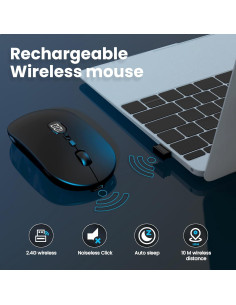 Ratón Inalámbrico MAGIC-REFINER X1 USB Delgado 1600 DPI 2