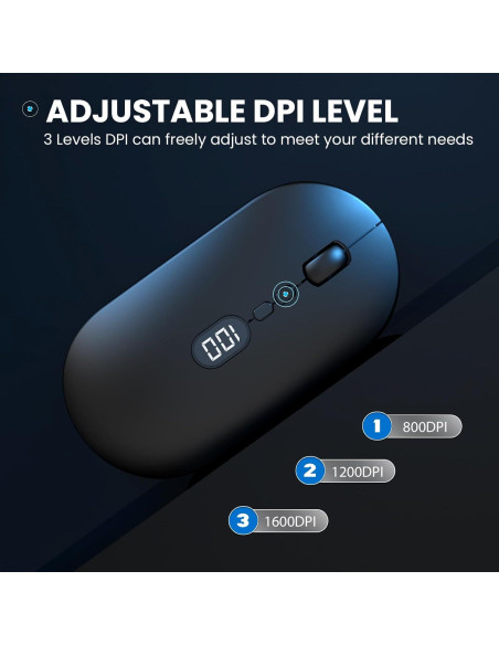 Ratón Inalámbrico MAGIC-REFINER X1 USB Delgado 1600 DPI