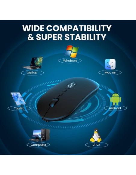 Ratón Inalámbrico MAGIC-REFINER X1 USB Delgado 1600 DPI