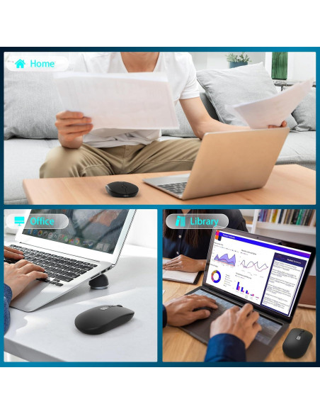 Ratón Inalámbrico MAGIC-REFINER X1 USB Delgado 1600 DPI