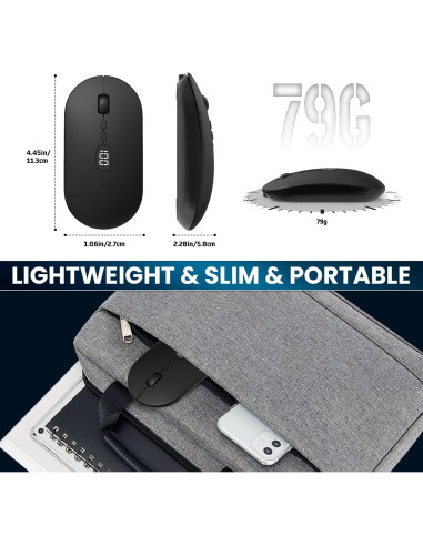 Ratón Inalámbrico MAGIC-REFINER X1 USB Delgado 1600 DPI