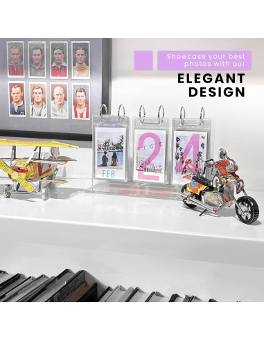 Calendario de Fotos Elil Instax Mini - Marco Plegable 25 Películas