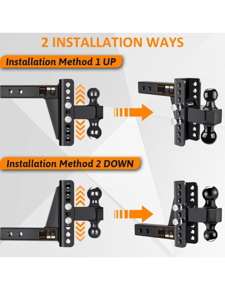 Enganche de Remolque Ajustable Koerdo 2" y 2-5/16" 6804 kg