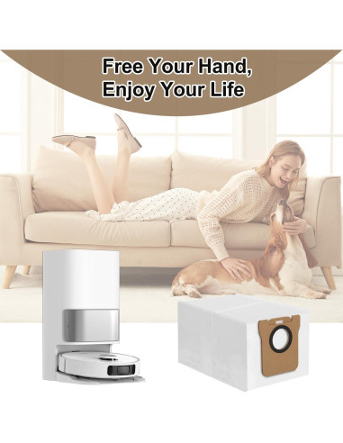 10 Bolsas de Polvo Desechables Zengerent para Dreametech L10S Ultra