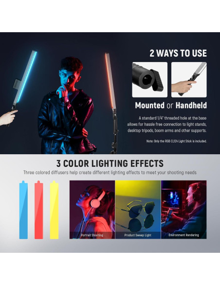 Kit de Luz LED Bi Color NEEWER BH20B con Control Remoto