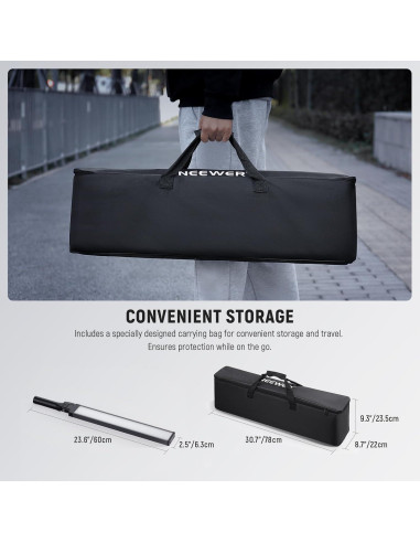 Kit de Luz LED Bi Color NEEWER BH20B con Control Remoto