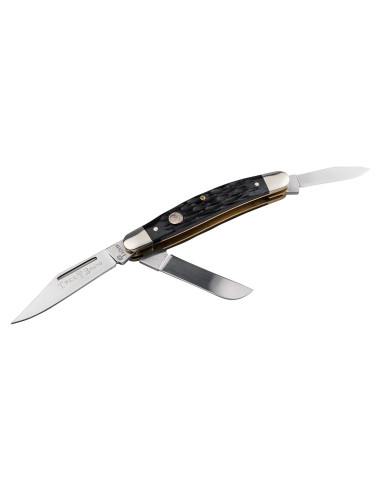 Cuchillo de Bolsillo Boker Medium Stockman 8.9 cm Hueso Negro