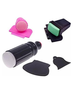 Juego de Herramientas de Estampado de Uñas Goliton - 3 Piezas