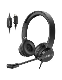 Auriculares USB EKSA H12E con micrófono y cancelación de ruido
