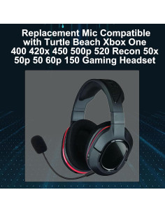 Micrófono de Reemplazo SPTSSWET para Auriculares Turtle Beach 2