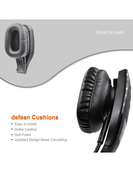 Almohadillas de Reemplazo Defean para Auriculares BlueParrott B450-XT Almohadillas de Reemplazo Defean para Auriculares BlueParrott B450-XT