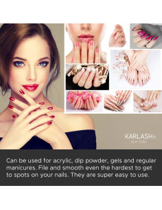 Bloque de Lima Mini Karlash 130 Unidades Grano 80/100 Doble Cara 2