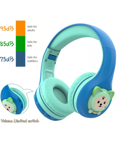 Auriculares Inalámbricos Riwbox CB-7S para Niños 60H Bluetooth 5.3