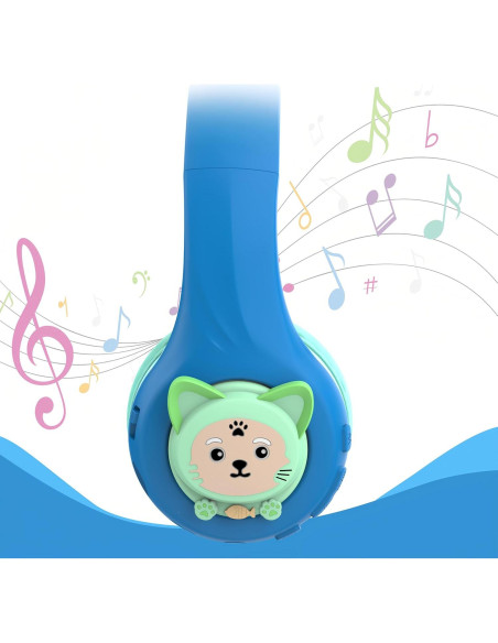 Auriculares Inalámbricos Riwbox CB-7S para Niños 60H Bluetooth 5.3 Auriculares Inalámbricos Riwbox CB-7S para Niños 60H Bluetooth 5.3