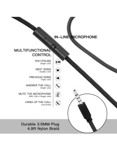 Auriculares Olyre LX-AD para Niños con Micrófono - Negro 2