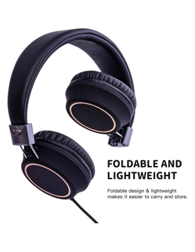 Auriculares Olyre LX-AD para Niños con Micrófono - Negro