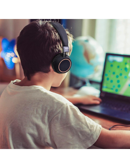 Auriculares Olyre LX-AD para Niños con Micrófono - Negro