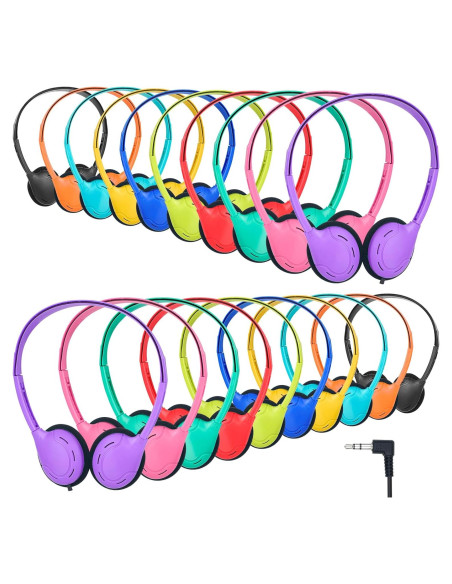 Auriculares para Niños TJZXGUI944 - Paquete de 10 Multicolor