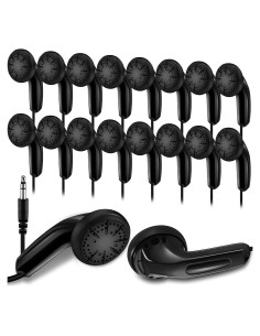 Auriculares Konohan 100 Piezas para Estudiantes Negro 3.5mm