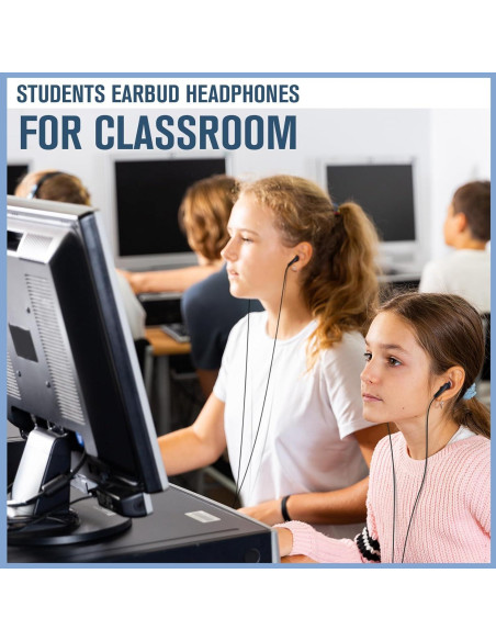 Auriculares Konohan 100 Piezas para Estudiantes Negro 3.5mm