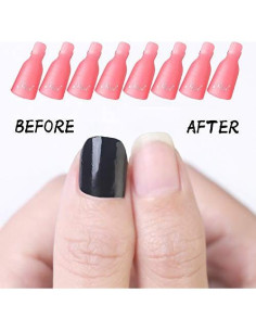 Clip de Remoción de Esmalte de Uñas HiMo 10 Piezas Rosa 2