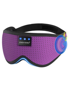 Máscara de dormir Bluetooth ZHENYEMEI con auriculares 3 en 1