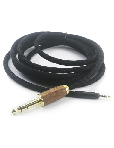 Cable de Audio 6.35mm NewFantasia 2m Cobre Baño Plata Sennheiser