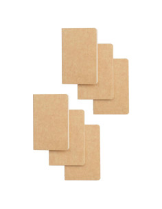 Cuaderno de Bolsillo TWONE 6 Mini Tapa Blanda Kraft 8.9x14cm