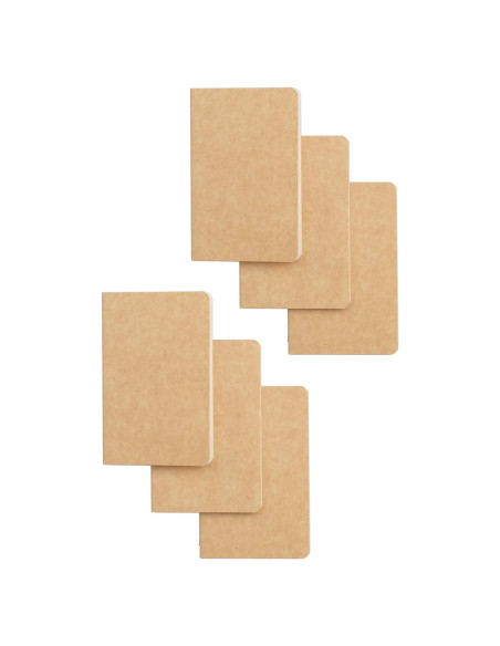 Cuaderno de Bolsillo TWONE 6 Mini Tapa Blanda Kraft 8.9x14cm