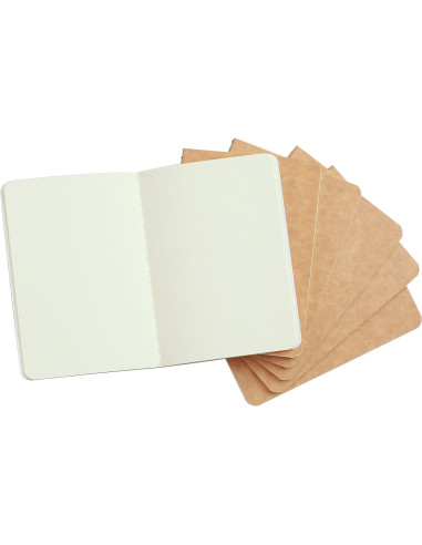 Cuaderno de Bolsillo TWONE 6 Mini Tapa Blanda Kraft 8.9x14cm
