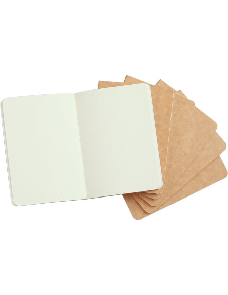 Cuaderno de Bolsillo TWONE 6 Mini Tapa Blanda Kraft 8.9x14cm