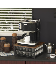 Soporte para Cápsulas de Café NANANARDOSO Negro 72 Unidades 2