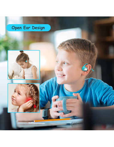 Auriculares Bluetooth LK15 para Niños - Conducción Abierta, 85dB