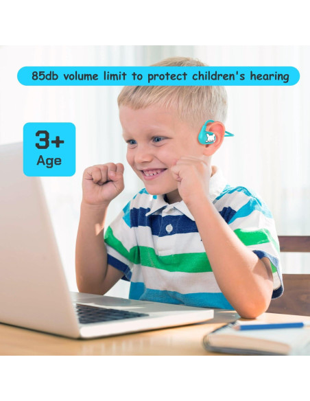 Auriculares Bluetooth LK15 para Niños - Conducción Abierta, 85dB