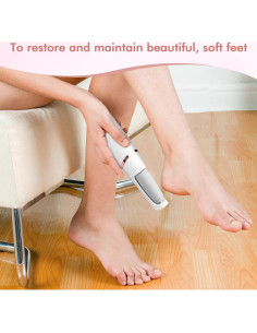 Lima de pies eléctrica LIYUJSDZ con 2 cabezales y cepillo 2