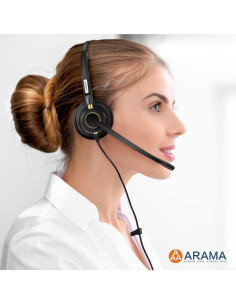 Auriculares USB Arama A802USB con micrófono y cancelación de ruido 2