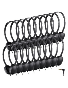 Auriculares Konohan para Niños - Paquete de 18 Ajustables 3.5mm