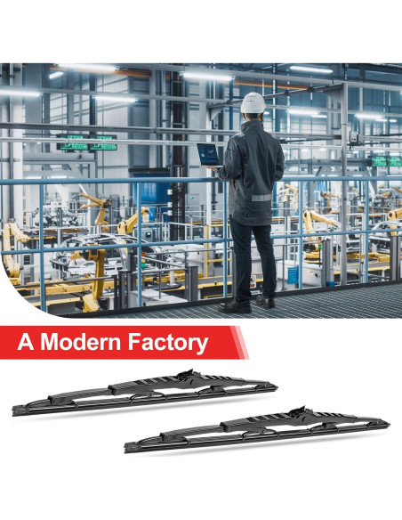 Limpiaparabrisas HOOJUKE 81 cm para RV con ganchos en J y tabletas