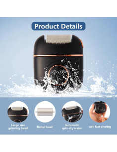 Removedor de Callos Eléctrico Mantebarry con 2 Velocidades y 2 Cabezas 2