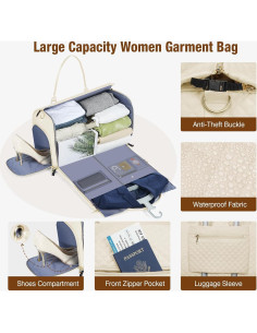 Bolsa de Ropa Grande Lekespring 64x27.9x32 cm Negra 2