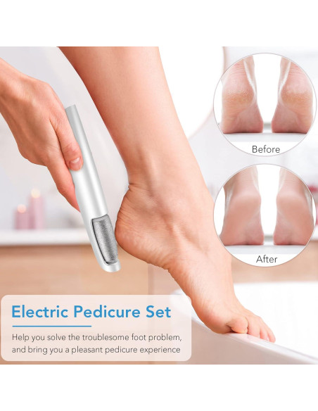 Removedor de Callos Eléctrico LINKEVAP, Kit Pedicura 3 Velocidades Removedor de Callos Eléctrico LINKEVAP, Kit Pedicura 3 Velocidades