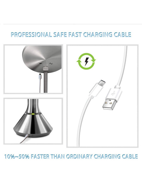 Cable de Carga 1.52m Ama tu yy para Arlo, Wyze, Blink, Yi