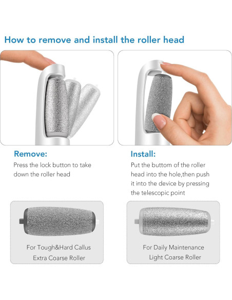 Removedor de Callos Eléctrico LINKEVAP, Kit Pedicura 3 Velocidades Removedor de Callos Eléctrico LINKEVAP, Kit Pedicura 3 Velocidades